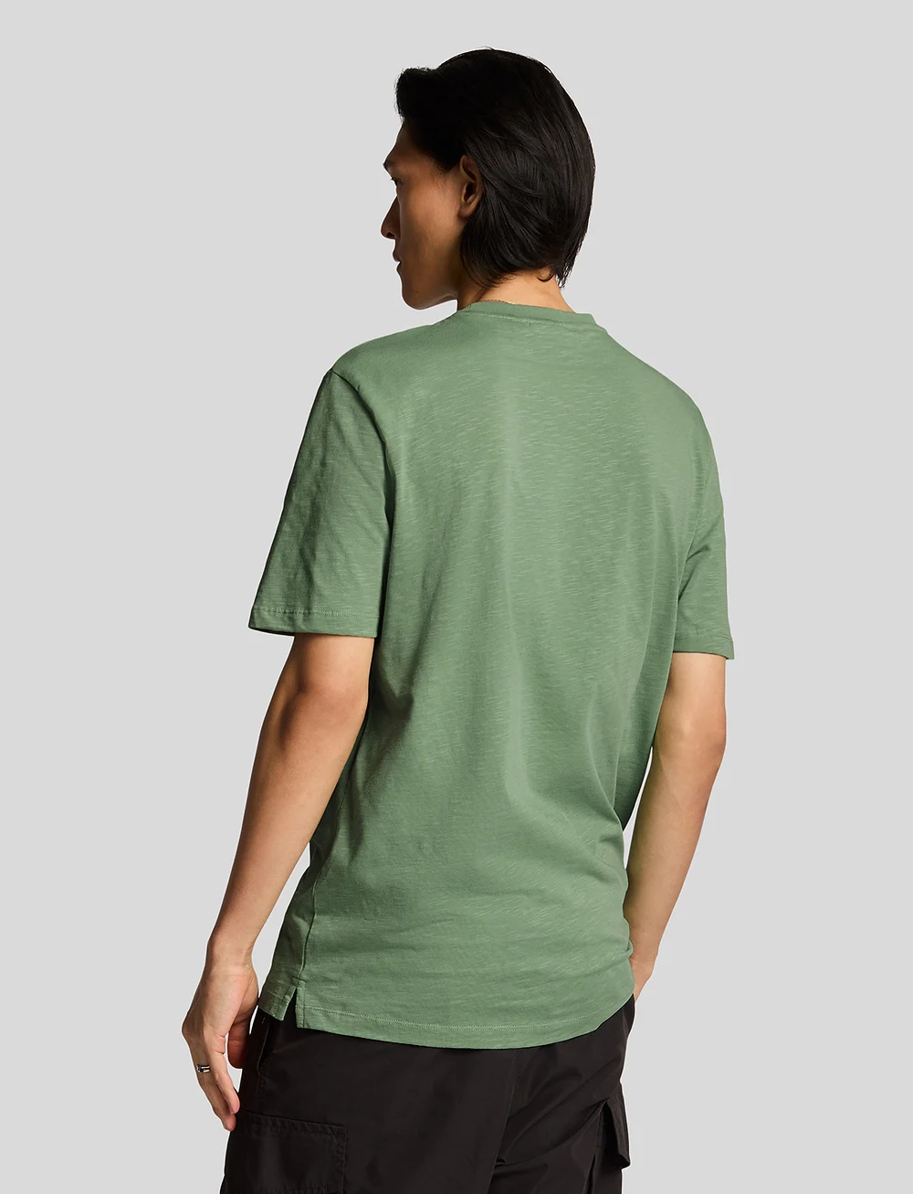 Lyle & Scott - SLUB T SHIRT - short-sleeved t-shirts - x576 smoke green - 3