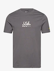 Lyle & Scott - Varsity Embroidery T-Shirt - najniższe ceny - w635 gunmetal - 0