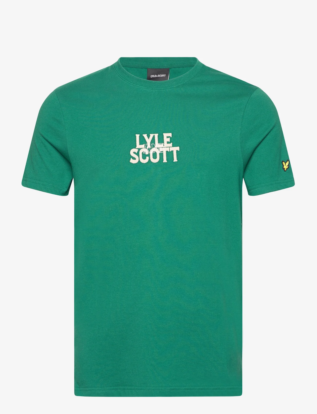 Lyle & Scott - Varsity Embroidery T-Shirt - najniższe ceny - x079 lothian - 0