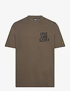 Ripple Logo T-Shirt - W485 OLIVE