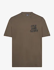 Lyle & Scott - Ripple Logo T-Shirt - laveste priser - w485 olive - 0