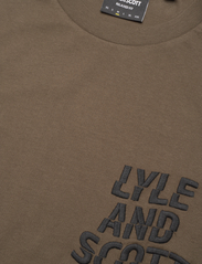 Lyle & Scott - Ripple Logo T-Shirt - die niedrigsten preise - w485 olive - 7