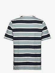 Lyle & Scott - Stripe T-Shirt - kortärmade t-shirts - a19 slate blue - 1