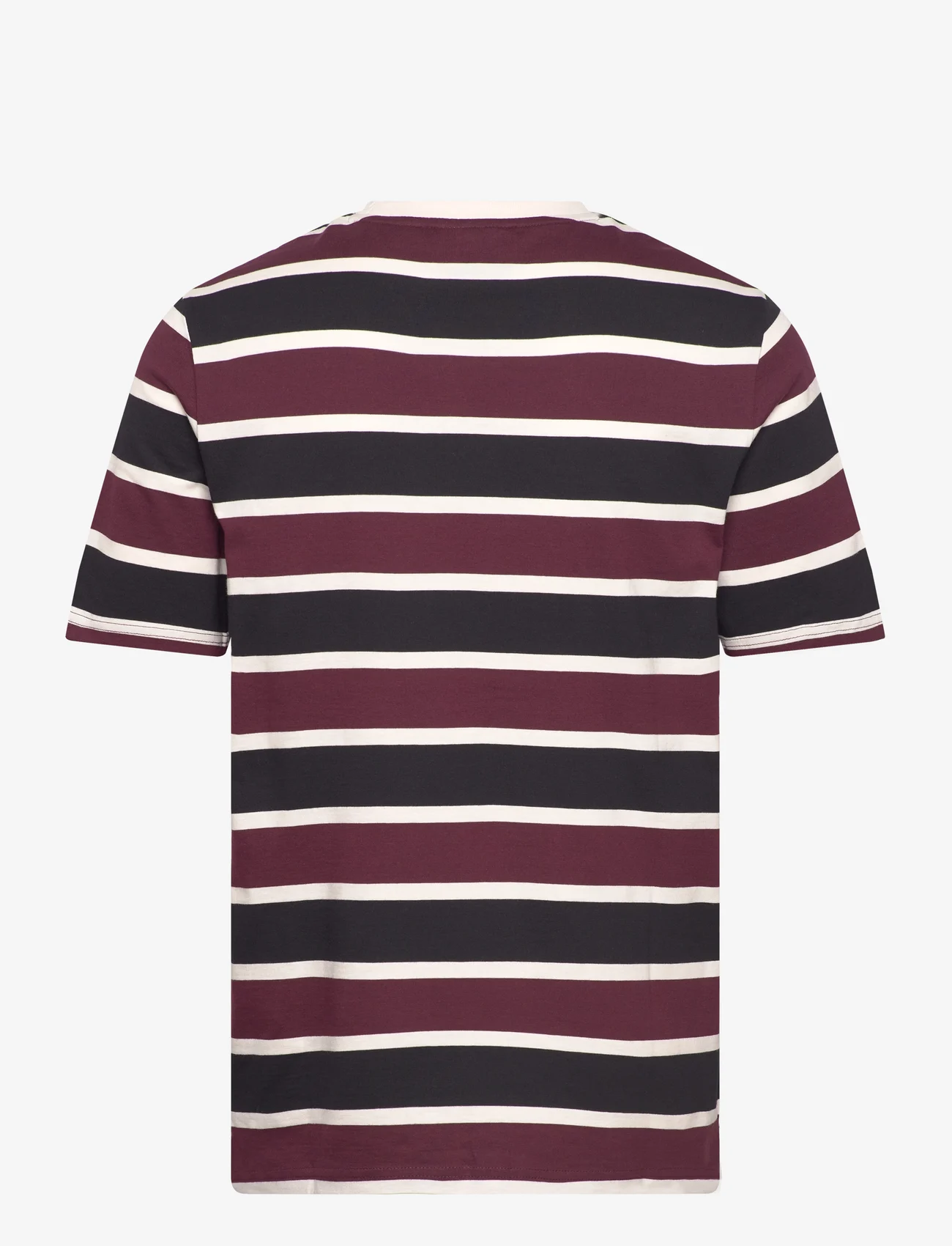 Lyle & Scott - Stripe T-Shirt - short-sleeved t-shirts - z562 burgundy - 1
