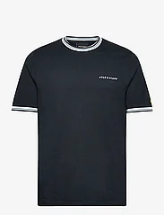 Lyle & Scott - Embroidered Tipped T-Shirt - kortärmade t-shirts - z271 dark navy - 0