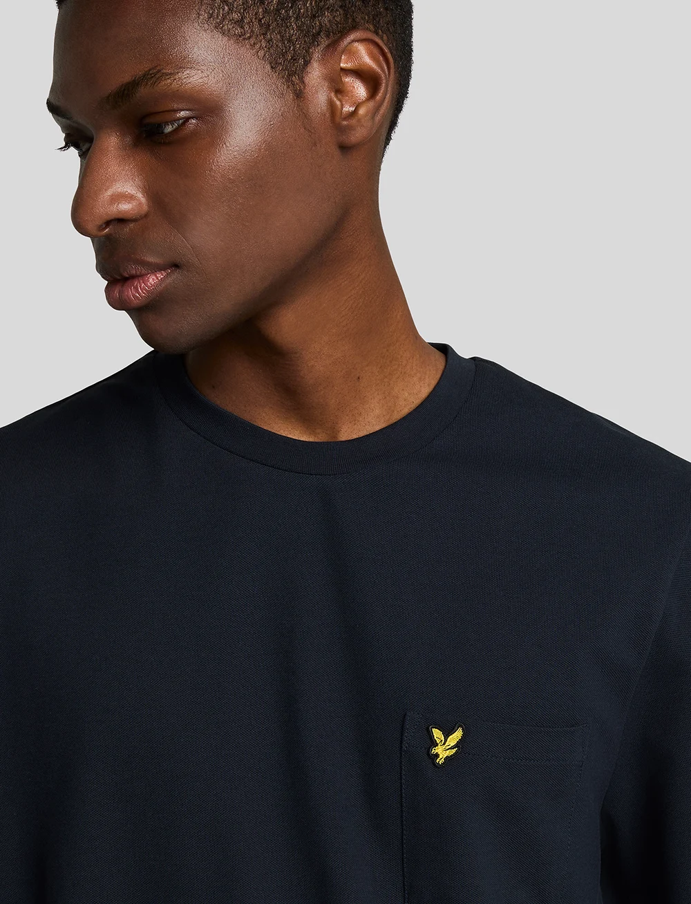 Lyle & Scott - Plain Pique Pocket T-Shirt - kurzärmelig - z271 dark navy - 5