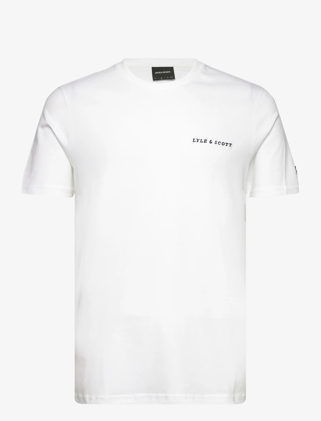 Lyle & Scott - Embroidered T-Shirt - kortermede t-skjorter - 626 white - 0