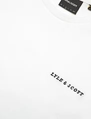 Lyle & Scott - Embroidered T-Shirt - kortermede t-skjorter - 626 white - 2
