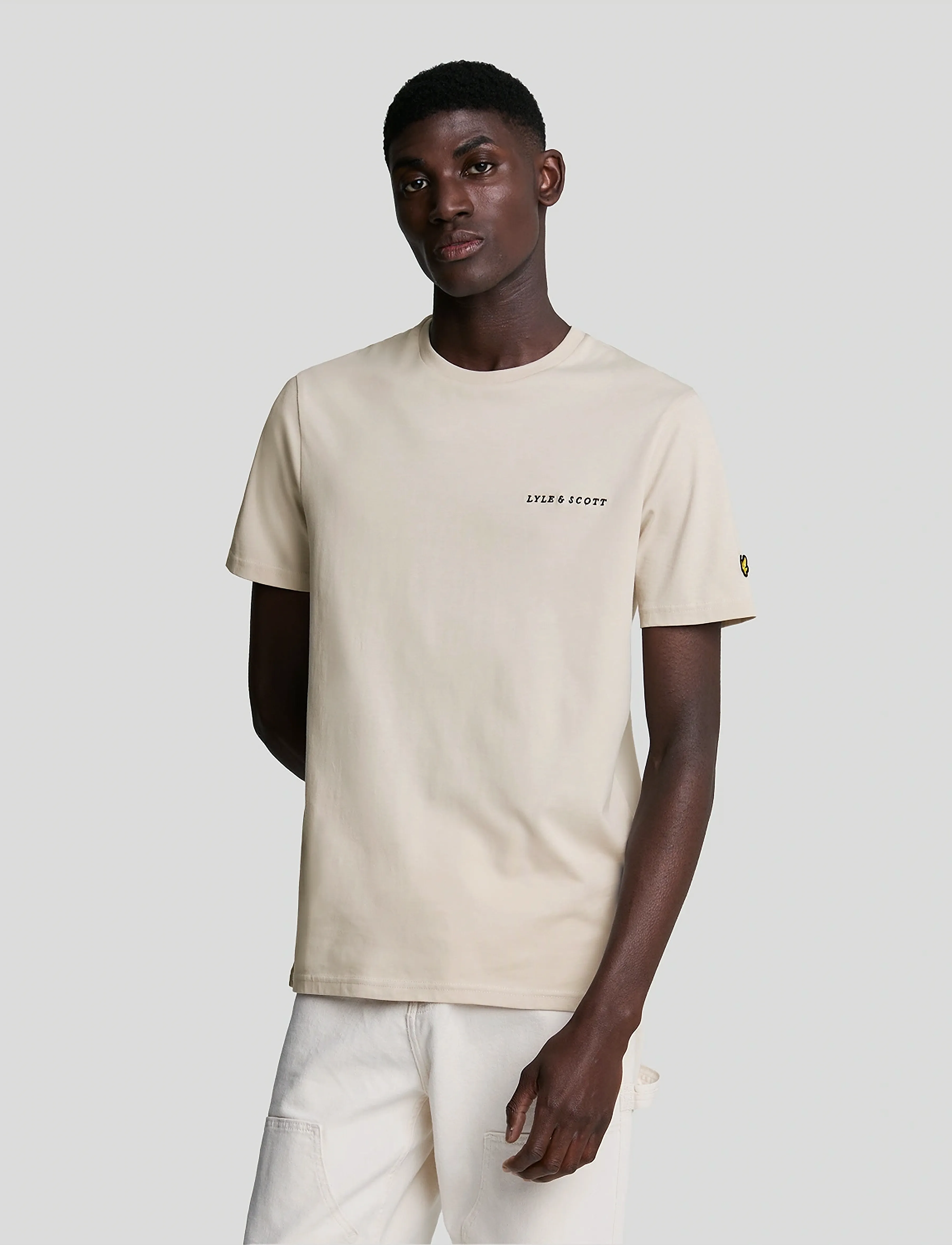 Lyle & Scott Embroidered T-Shirt - 4 for 3 - COVE/ DARK NAVY / beige
