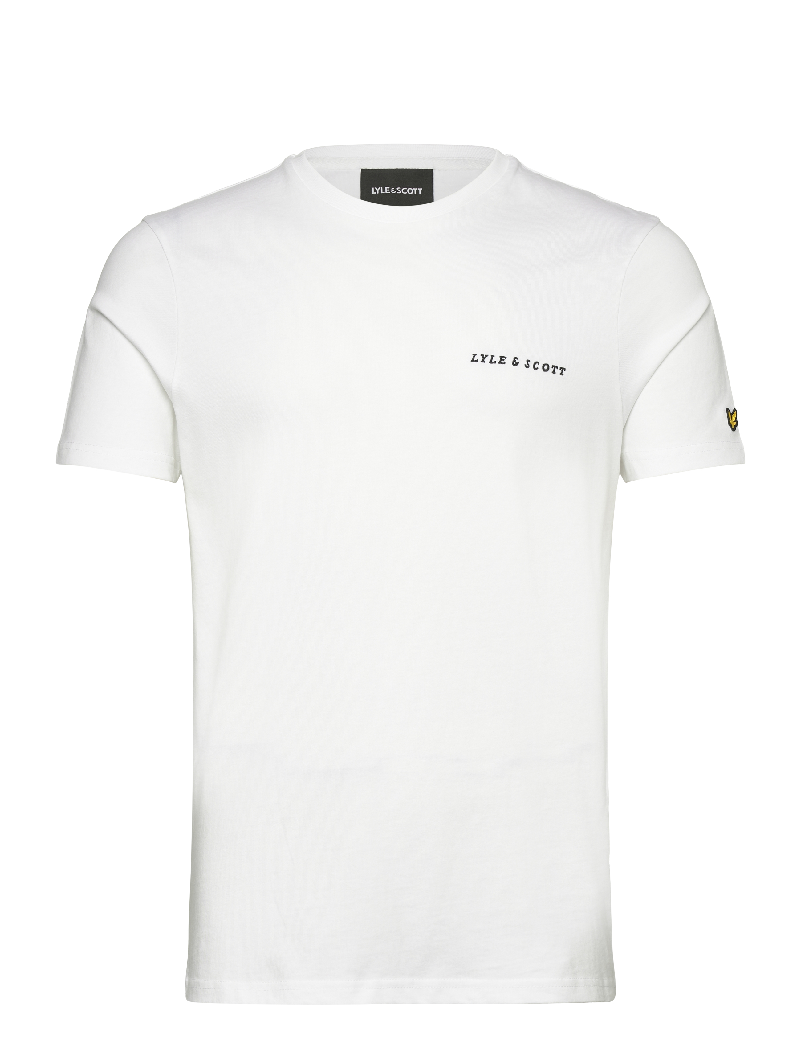 Lyle & Scott Embroidered T-Shirt - T-shirts - W104 WHITE/ JET BLACK / white