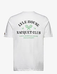 Lyle & Scott - Racquet Club Graphic T-Shirt - laagste prijzen - 626 white - 1
