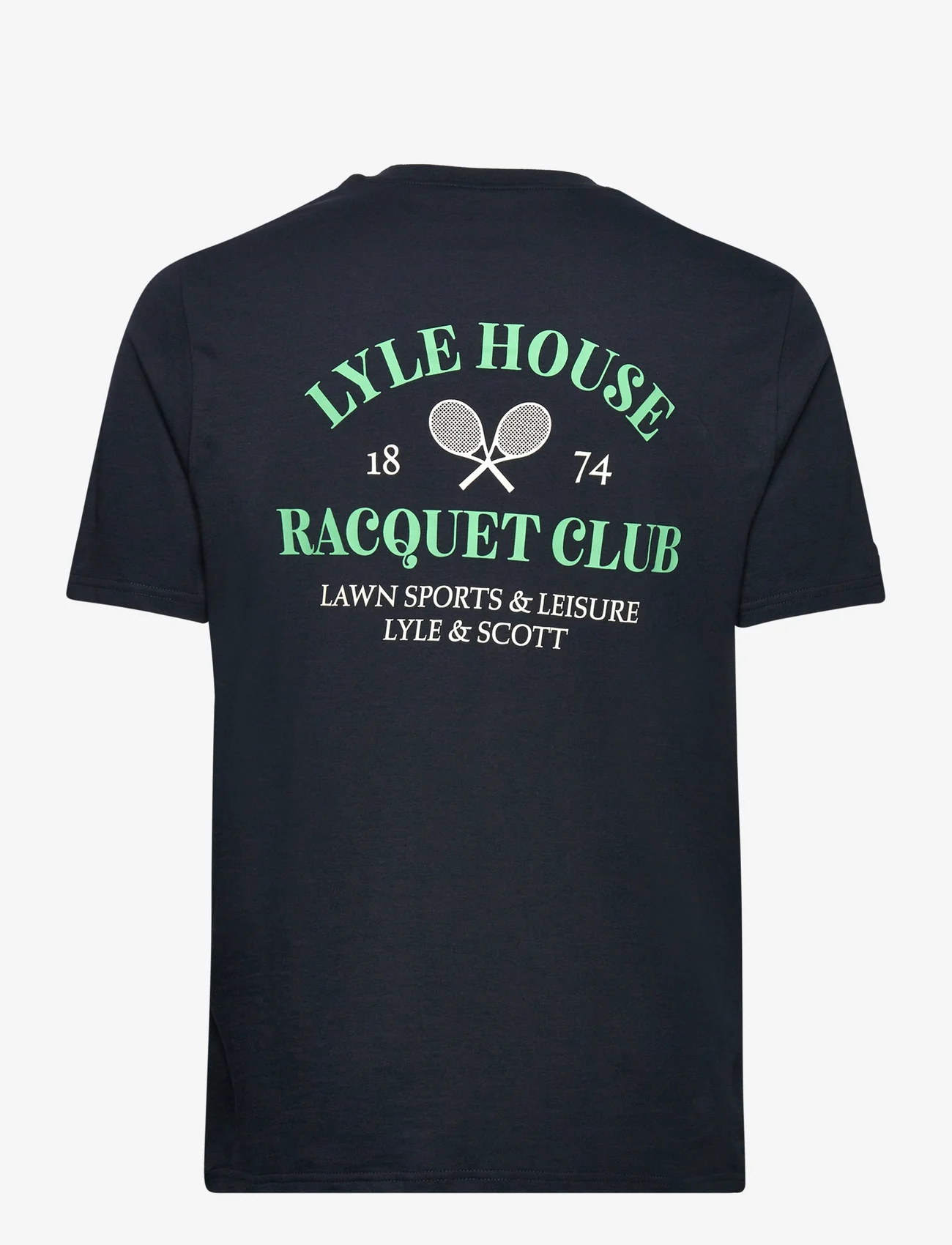 Lyle & Scott - Racquet Club Graphic T-Shirt - short-sleeved t-shirts - z271 dark navy - 1