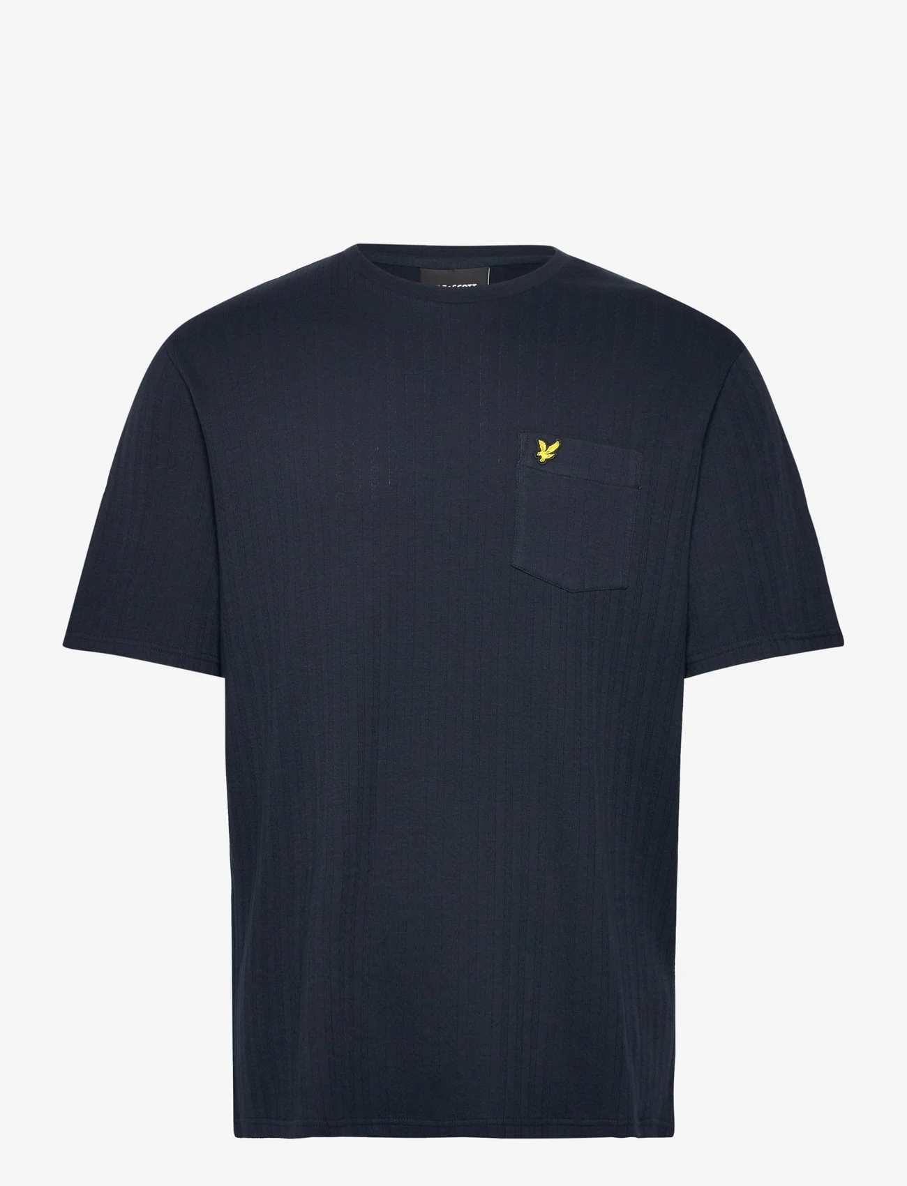 Lyle & Scott - Textured Stripe T-Shirt - najniższe ceny - z271 dark navy - 0