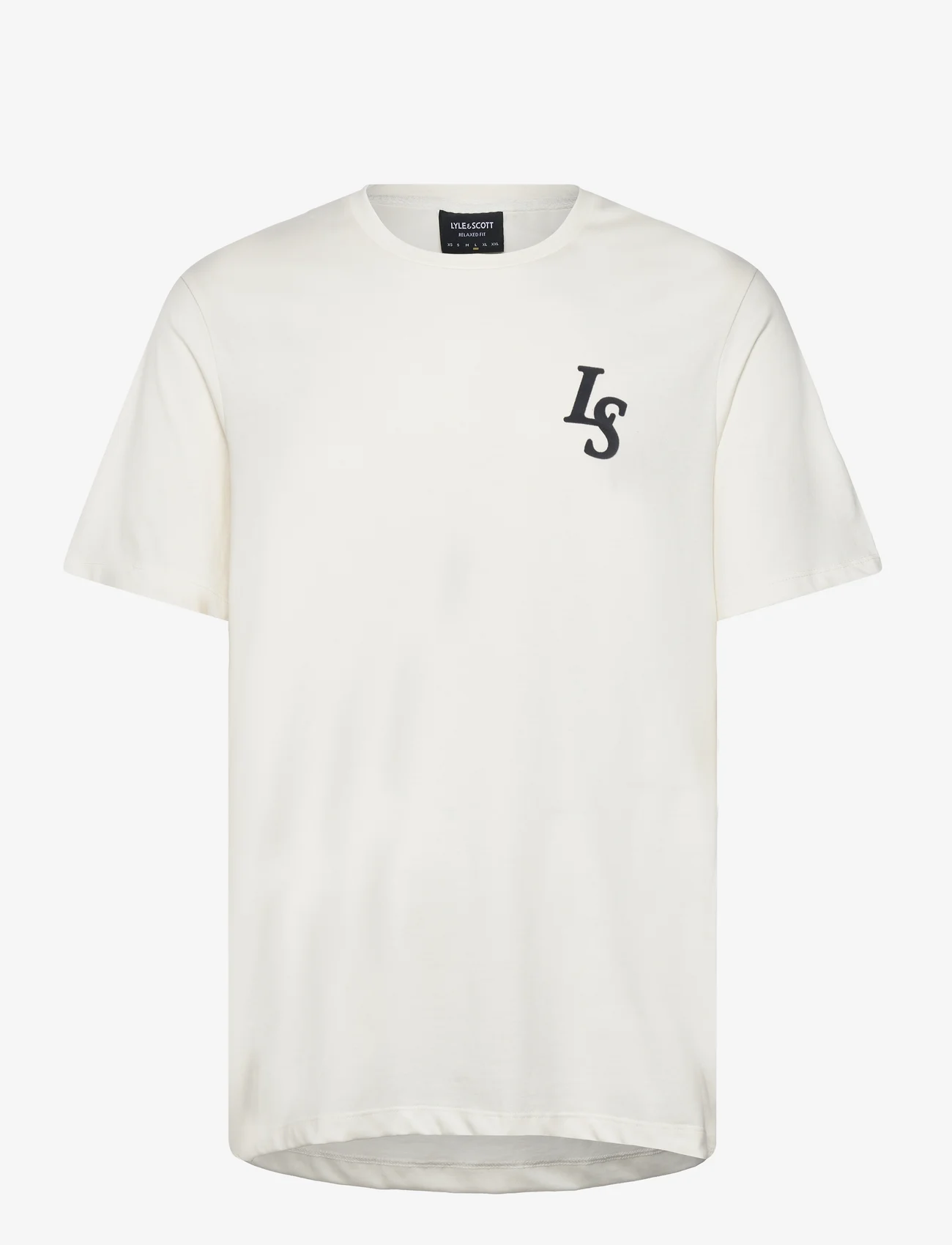 Lyle & Scott - Club Emblem T-Shirt - kortermede t-skjorter - x157 chalk - 0