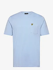 Lyle & Scott - Pocket T-Shirt - kortärmade t-shirts - w487 light blue - 0