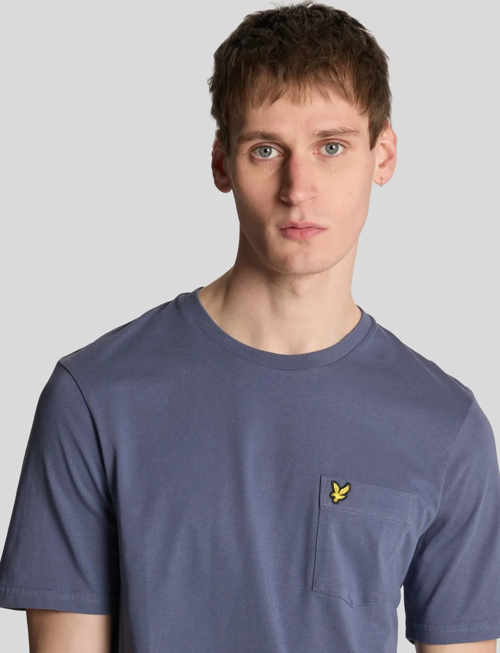 Lyle & Scott - Pocket T-Shirt - lühikeste varrukatega t-särgid - x789 cool indigo - 5
