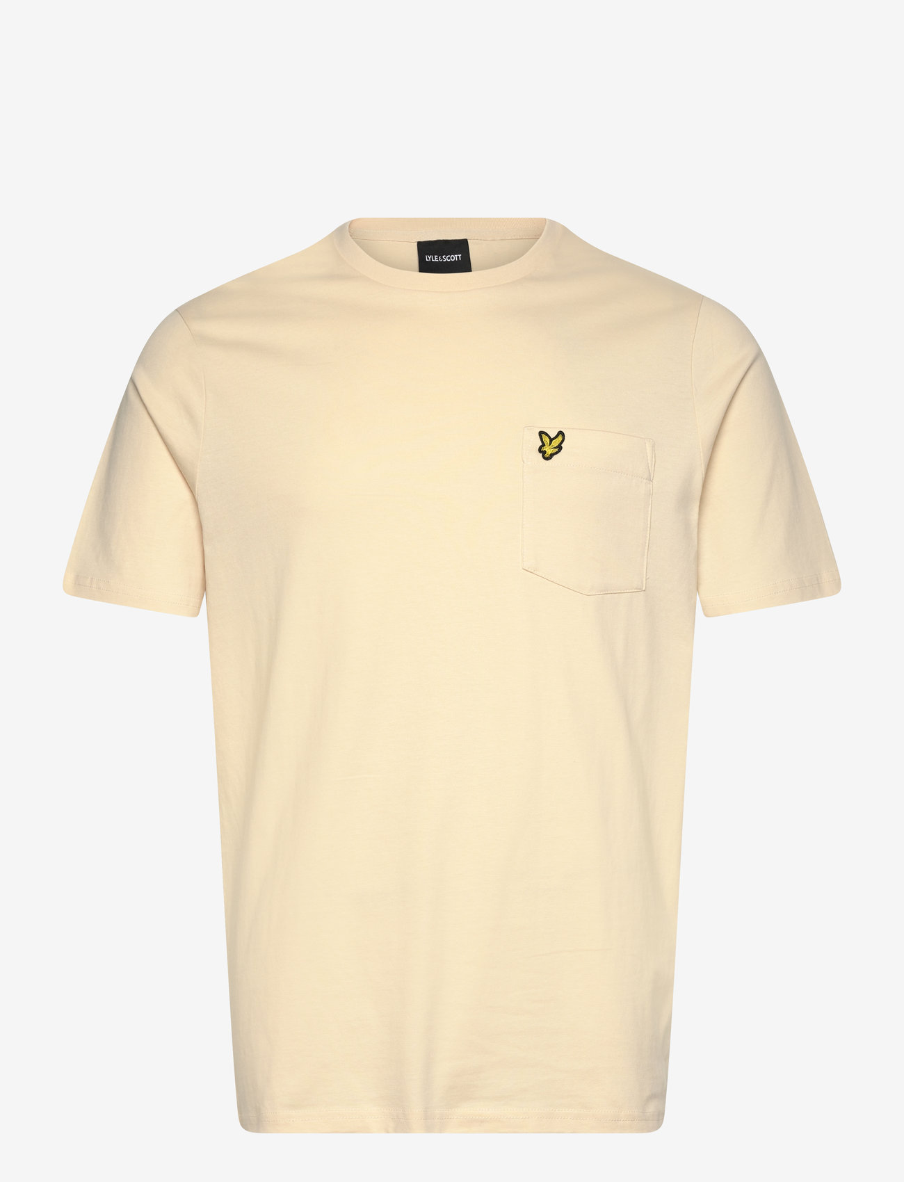 Lyle & Scott - Pocket T-Shirt - kortärmade t-shirts - x798 parchment - 1