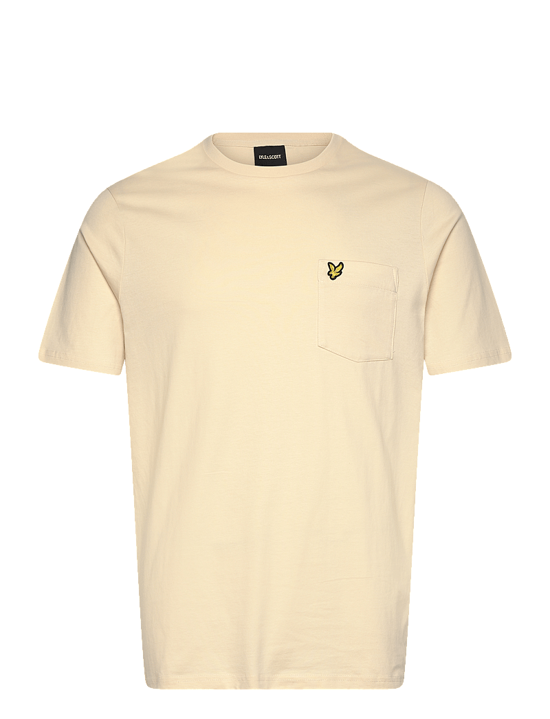 Lyle & Scott - Pocket T-Shirt - kortärmade t-shirts - x798 parchment - 1