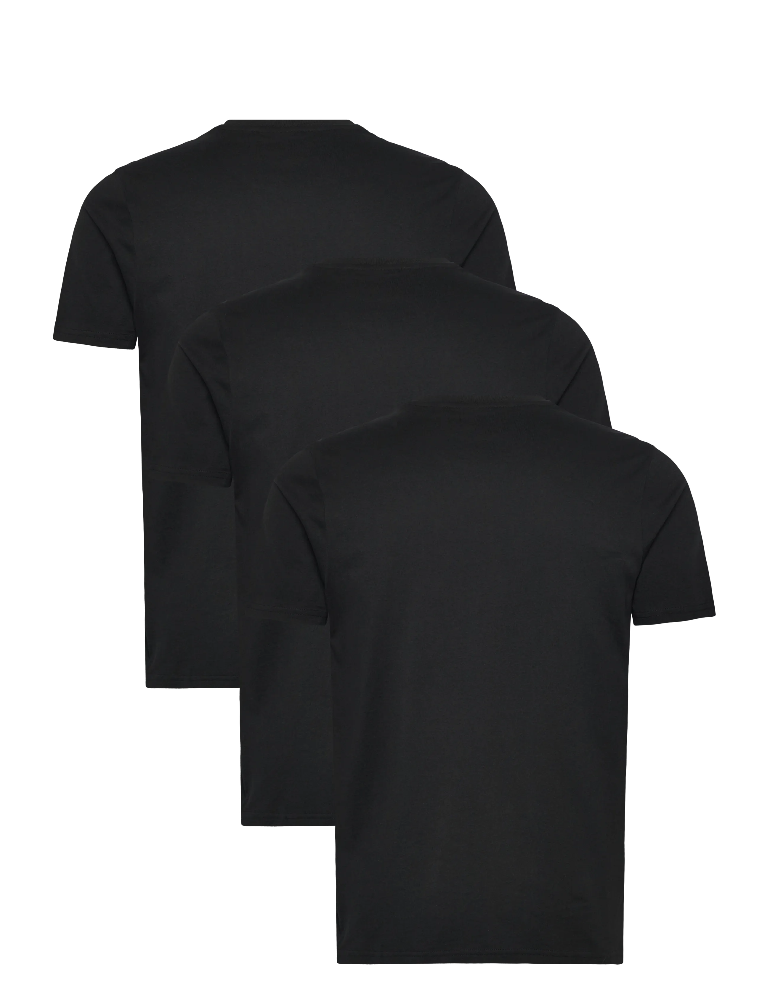 Lyle & Scott - 3-Pack Plain T-Shirt - kurzärmelig - jet black - 2