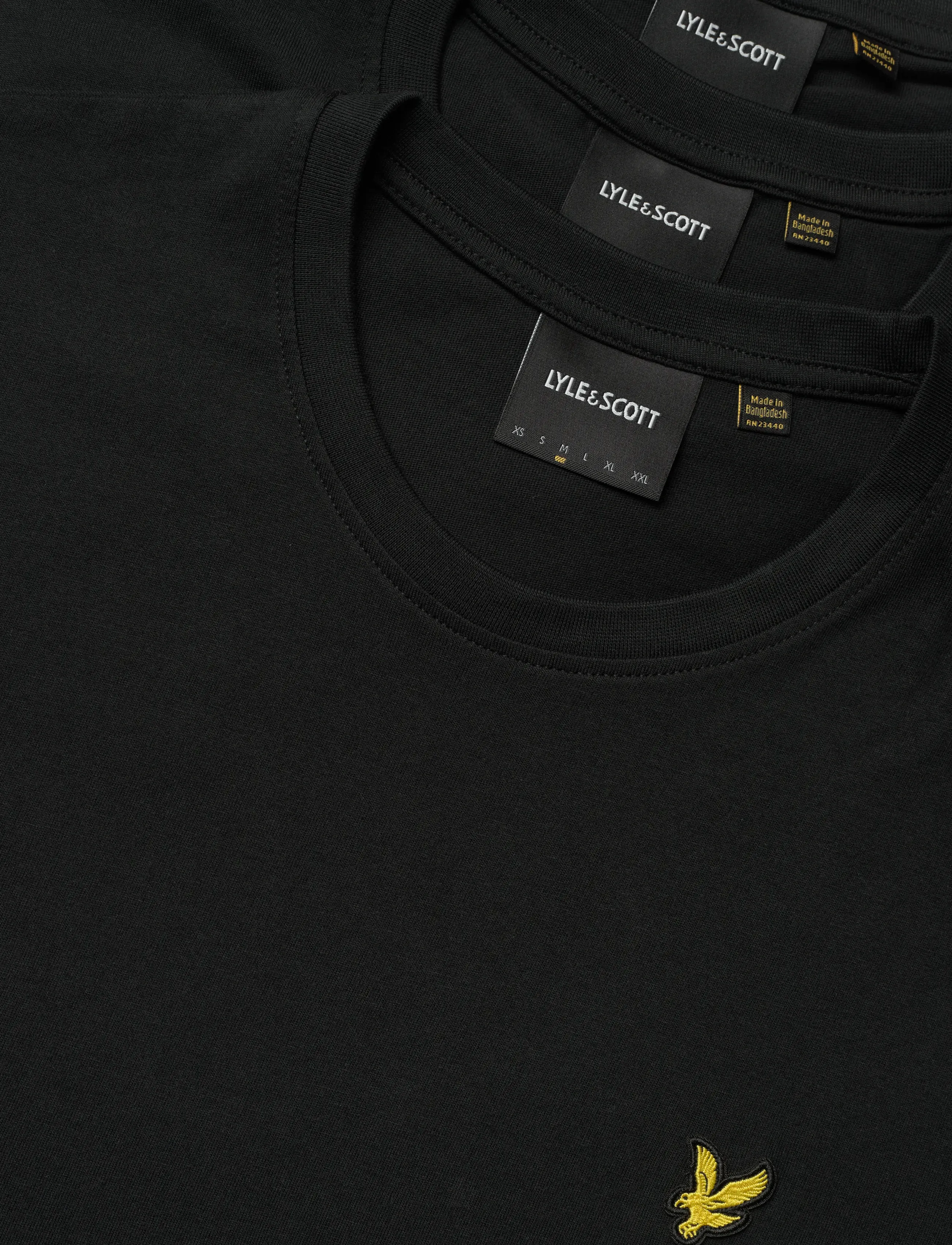 Lyle & Scott - 3-Pack Plain T-Shirt - kurzärmelig - jet black - 1