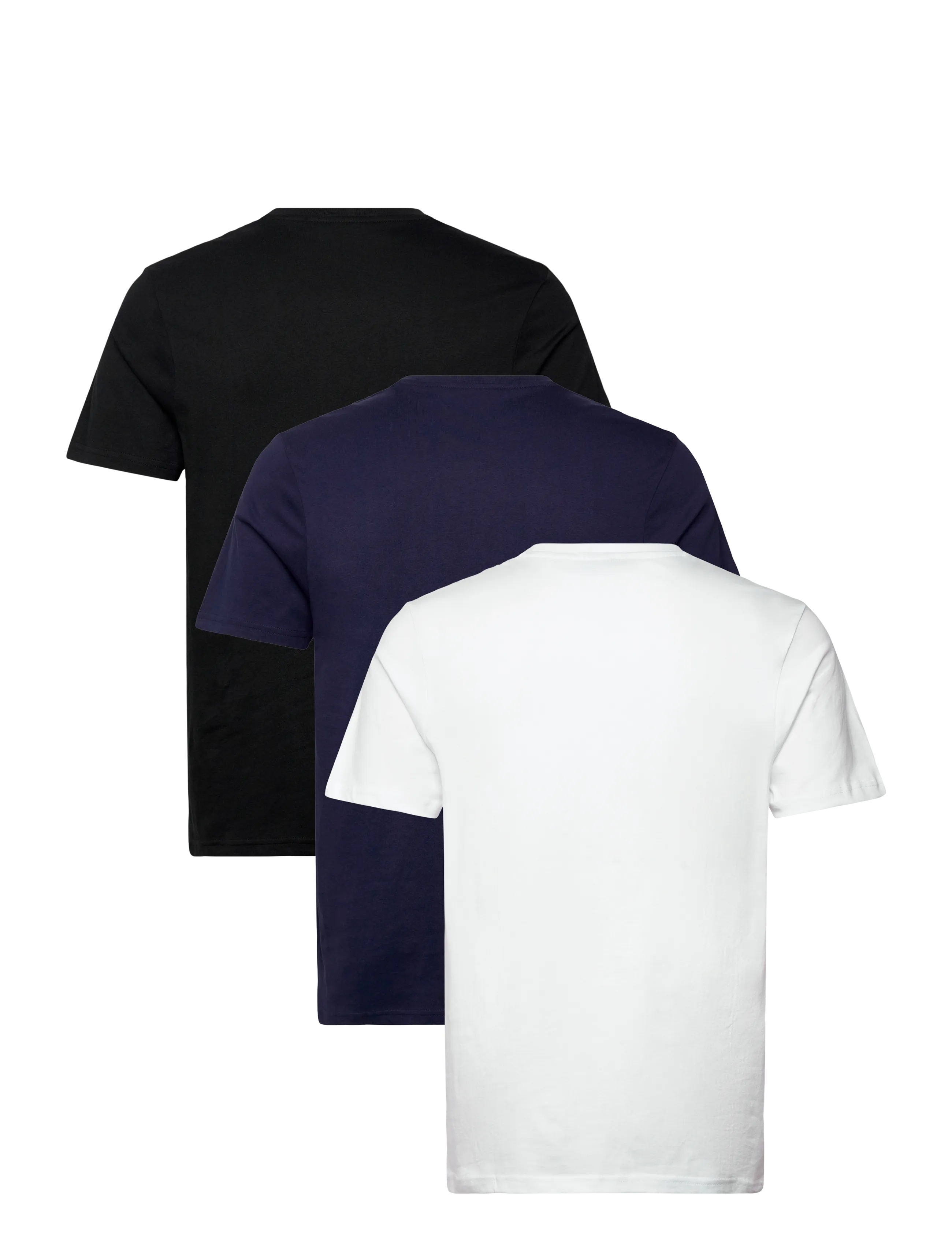 Lyle & Scott - 3-Pack Plain T-Shirt - kortärmade t-shirts - jet black/ navy/ white - 1