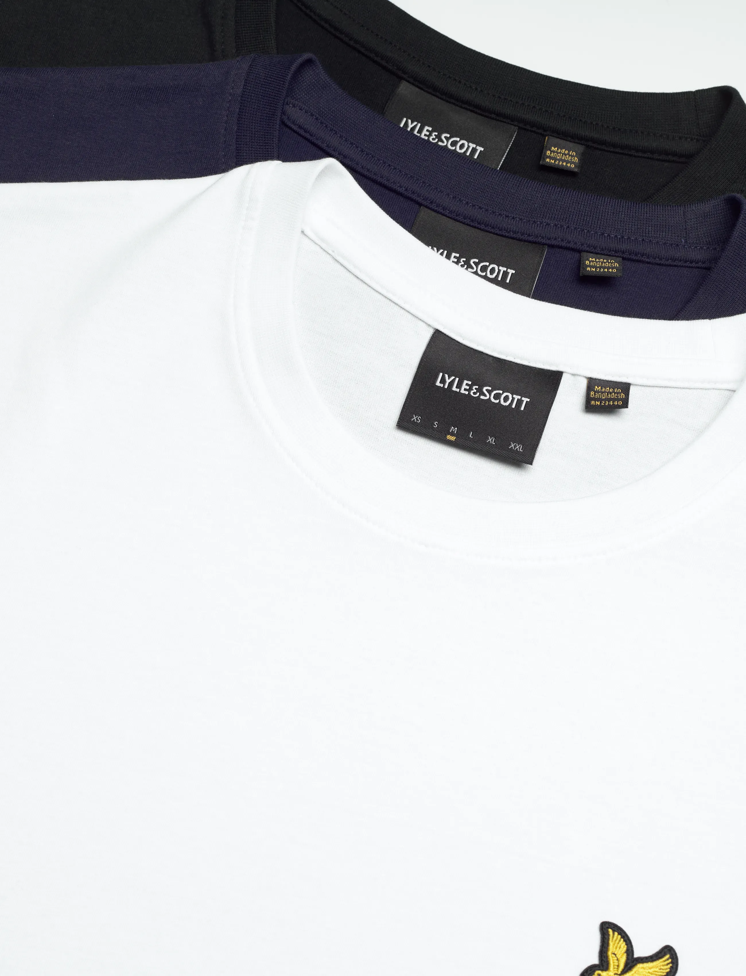 Lyle & Scott - 3-Pack Plain T-Shirt - kortærmede t-shirts - jet black/ navy/ white - 1