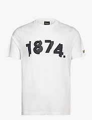 Lyle & Scott - 1874 Graphic T-Shirt - kortärmade t-shirts - 626 white - 0