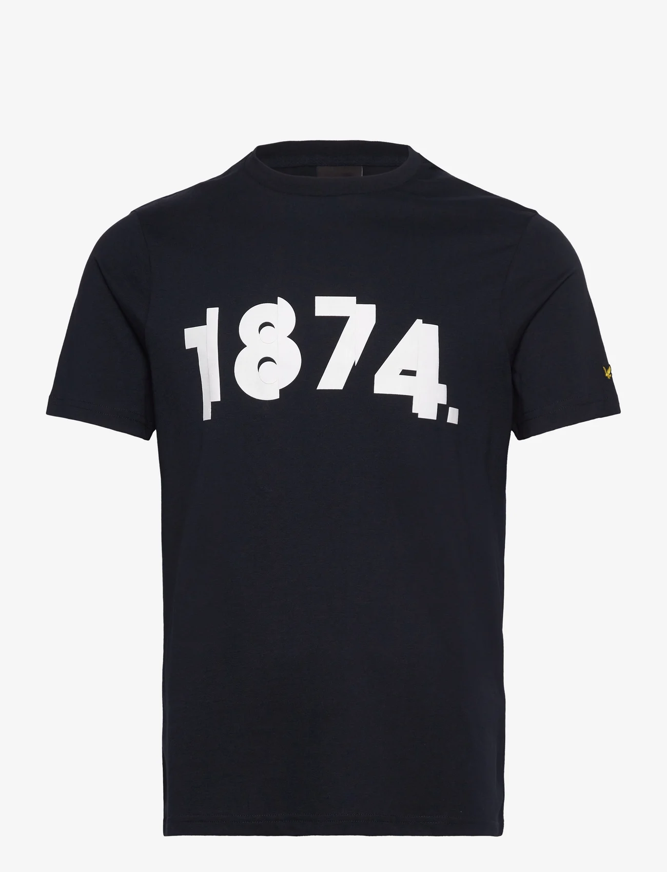 Lyle & Scott - 1874 Graphic T-Shirt - kortermede t-skjorter - z271 dark navy - 0