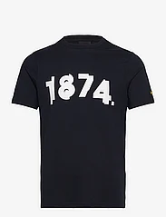 Lyle & Scott - 1874 Graphic T-Shirt - die niedrigsten preise - z271 dark navy - 0