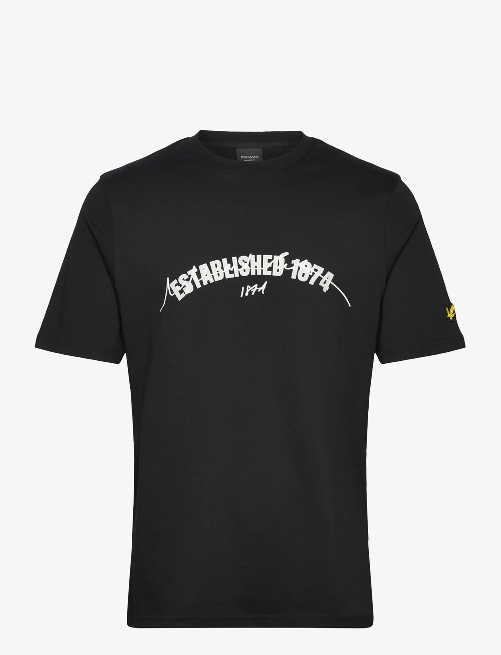 Lyle & Scott - Established 1874 Graphic T-Shirt - lühikeste varrukatega t-särgid - z865 jet black - 1