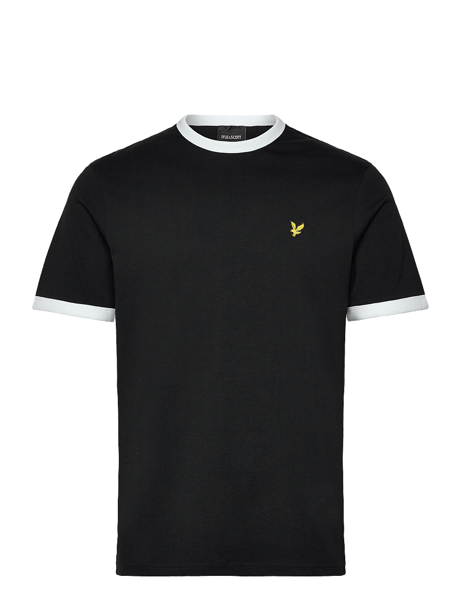 Lyle & Scott - Ringer T-shirt - kurzärmelig - w189 jet black/ white - 1