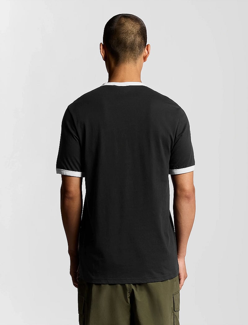 Lyle & Scott - Ringer T-shirt - kurzärmelig - w189 jet black/ white - 3