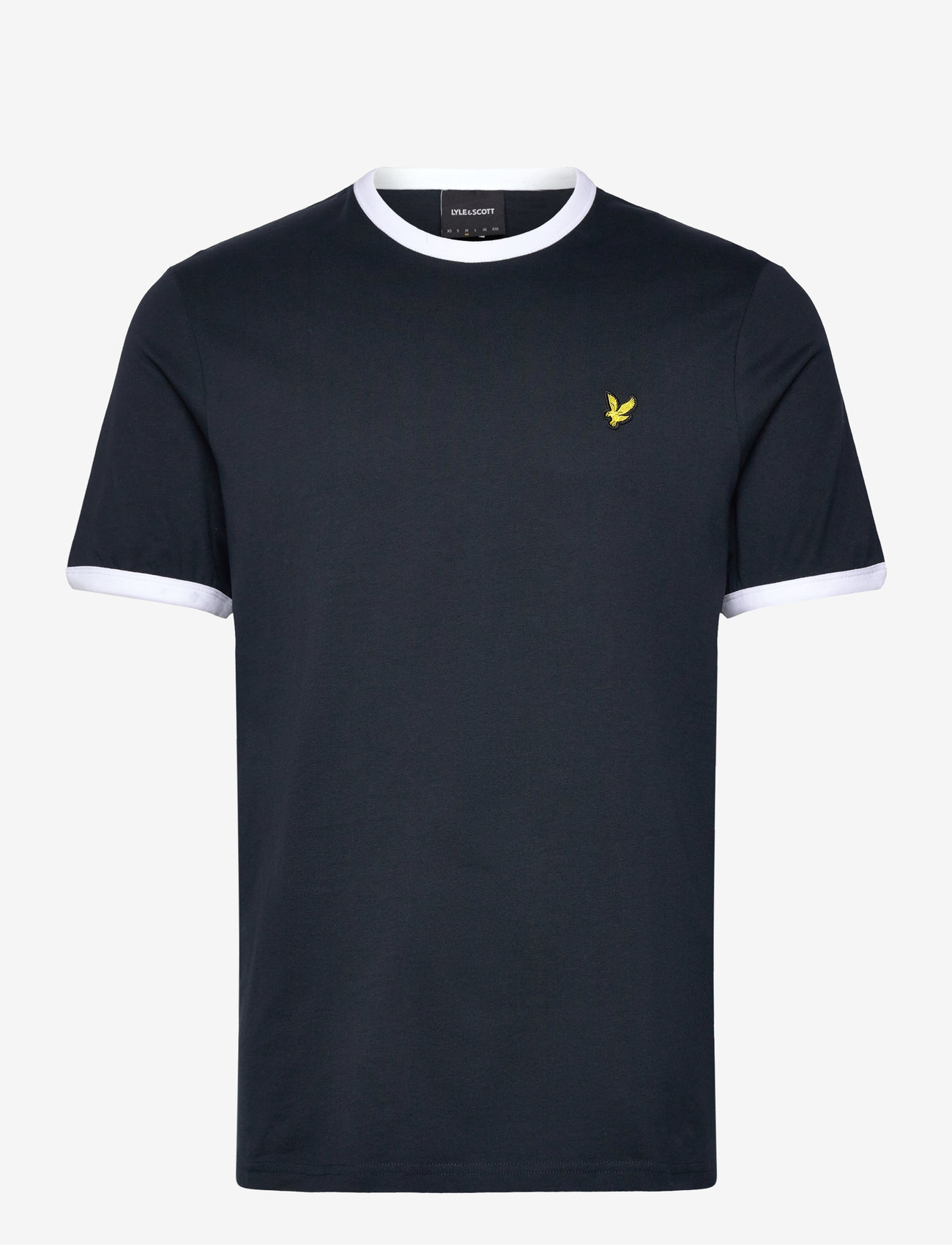 Lyle & Scott - Ringer T-shirt - stutterma bolir - w403 dark navy/ white - 1