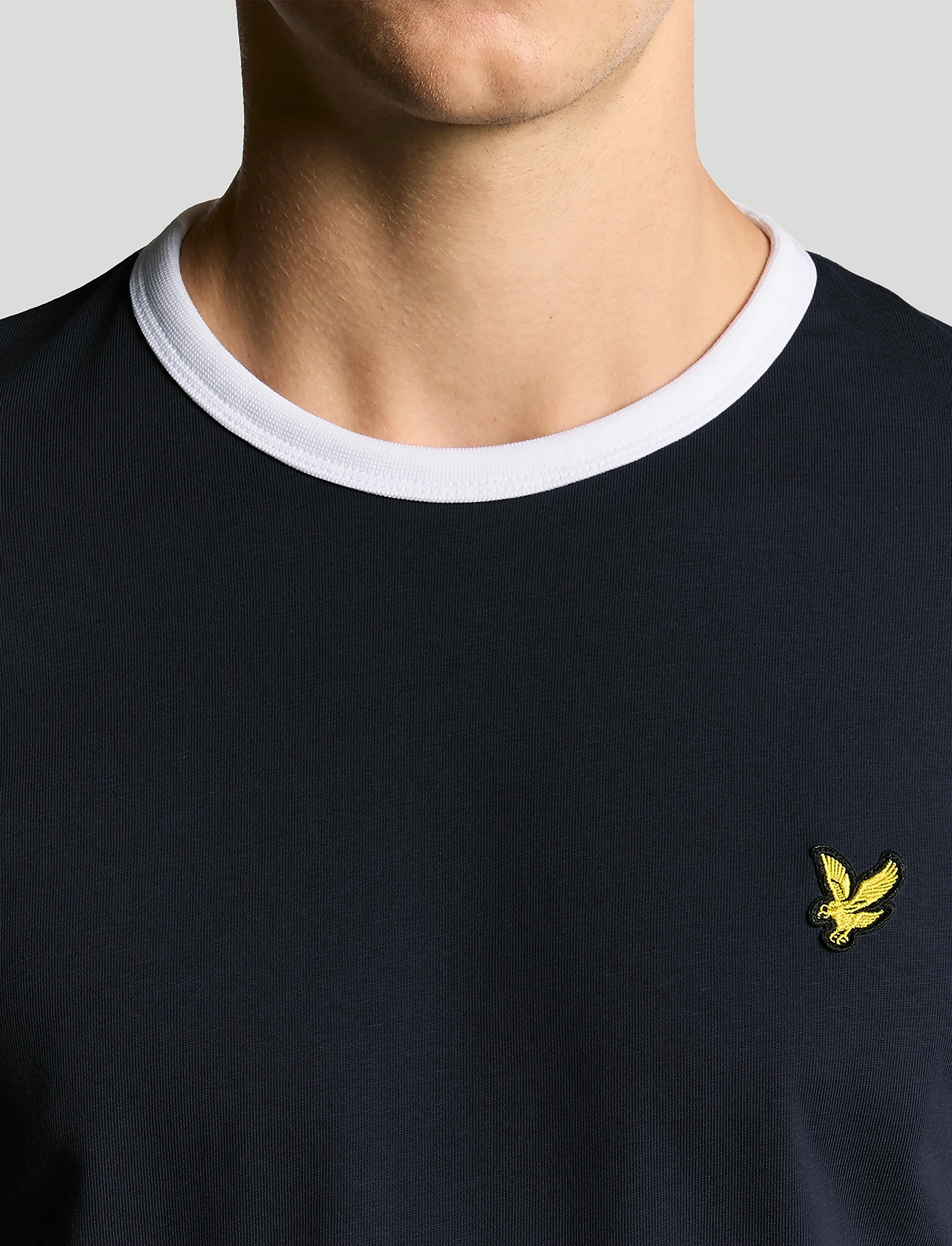 Lyle & Scott - Ringer T-shirt - laveste priser - w403 dark navy/ white - 5