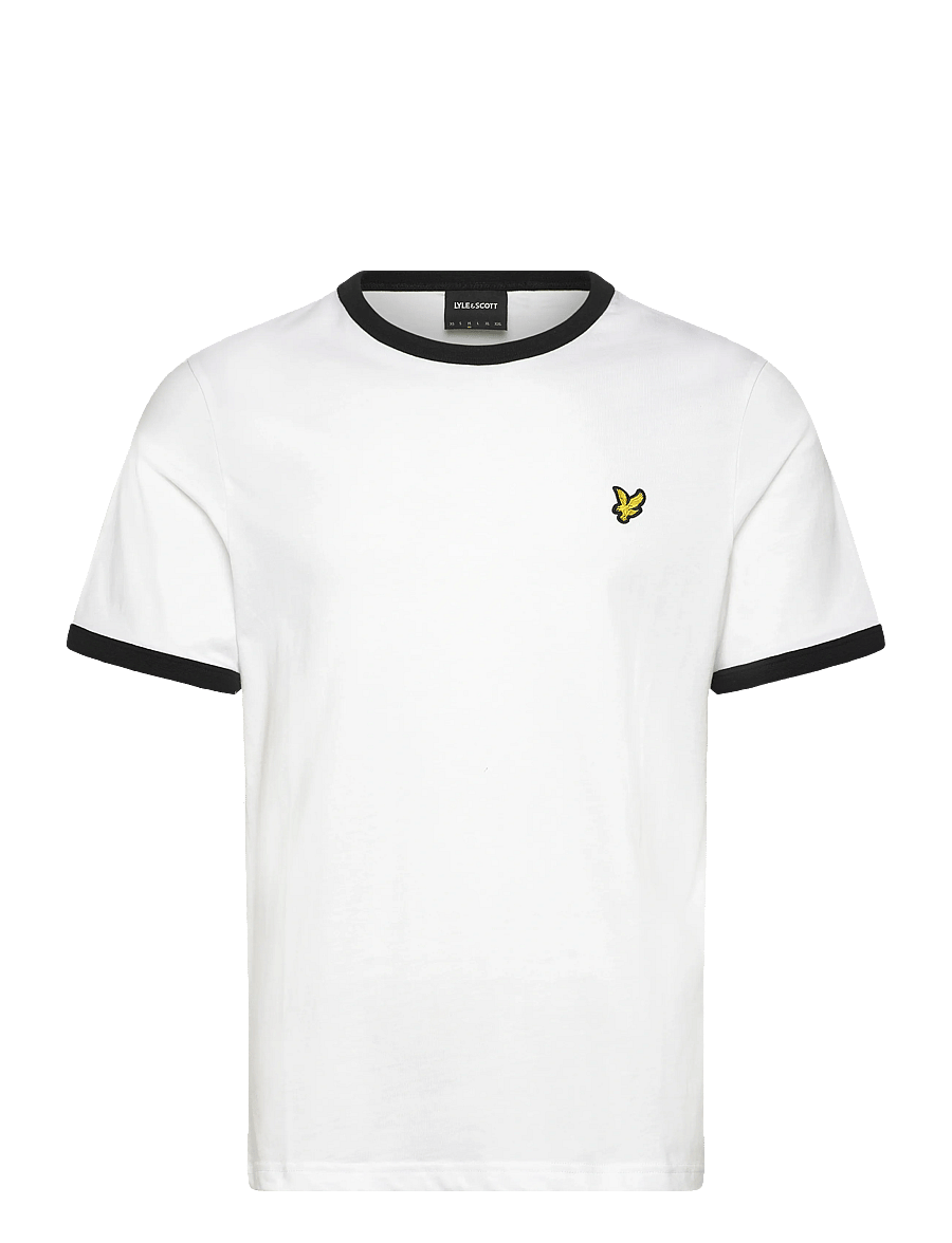 Lyle & Scott - Ringer T-shirt - kurzärmelig - white/ jet black - 1