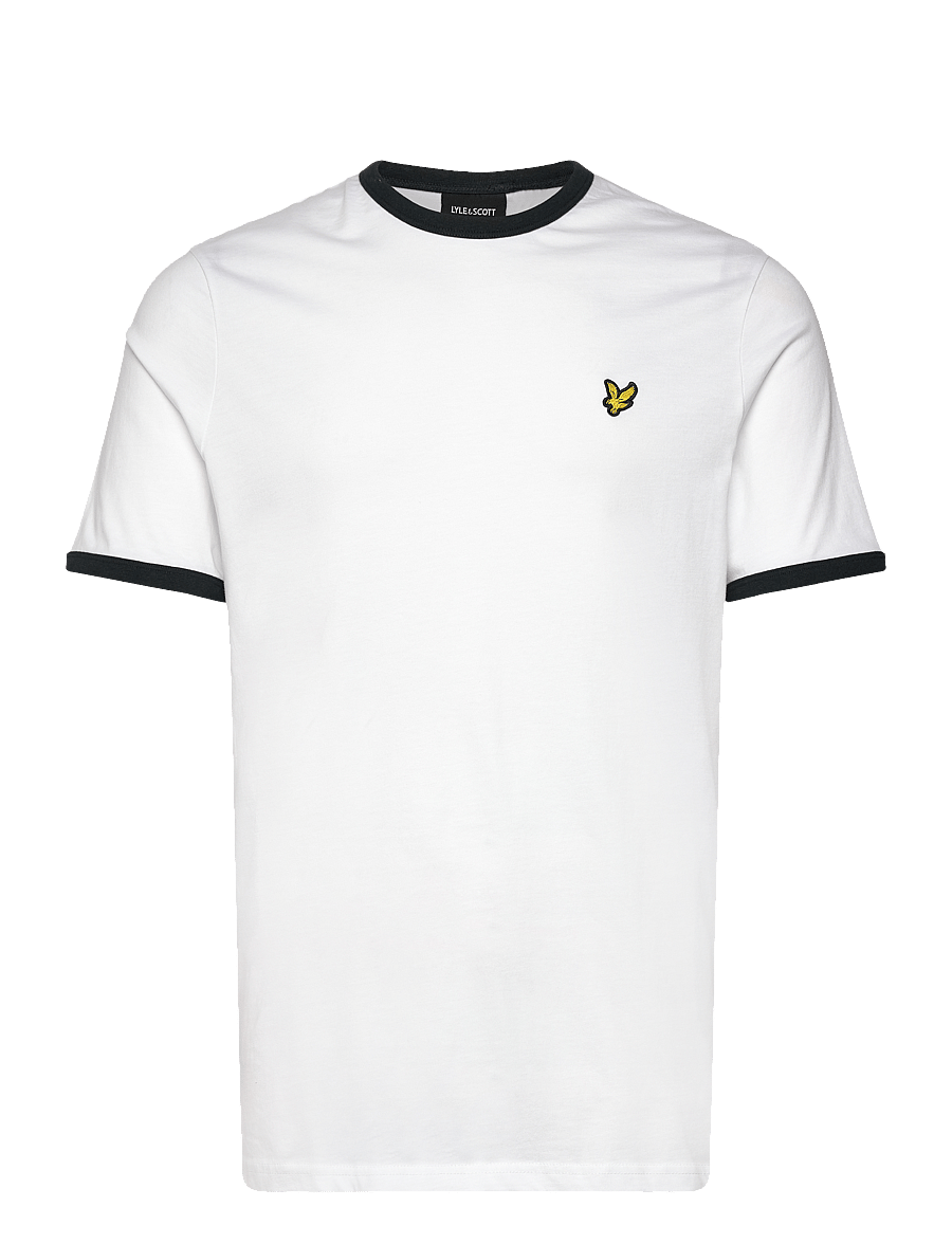 Lyle & Scott - Ringer T-shirt - t-shirts à manches courtes - x187 white/ dark navy - 1