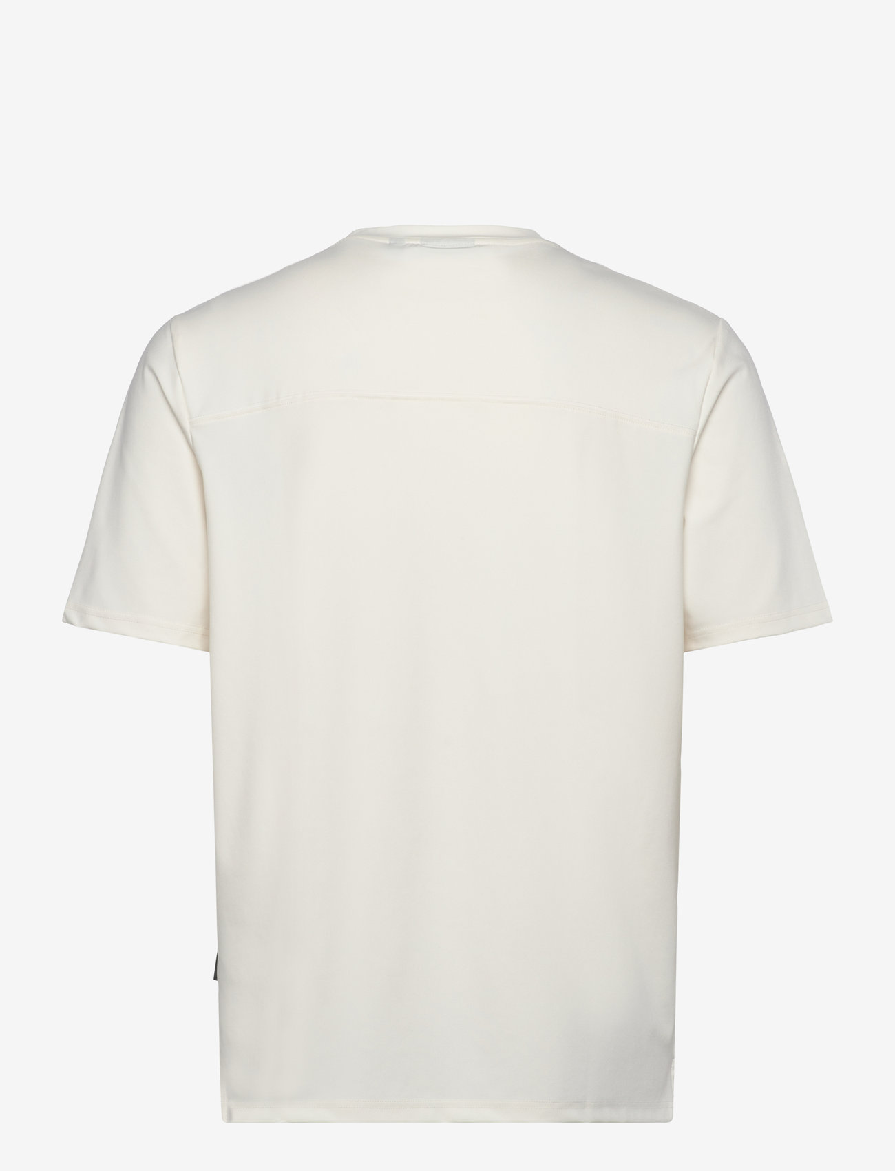 Lyle & Scott - Panelled Neoprene T-shirt - autumn clothing - x157 chalk - 1