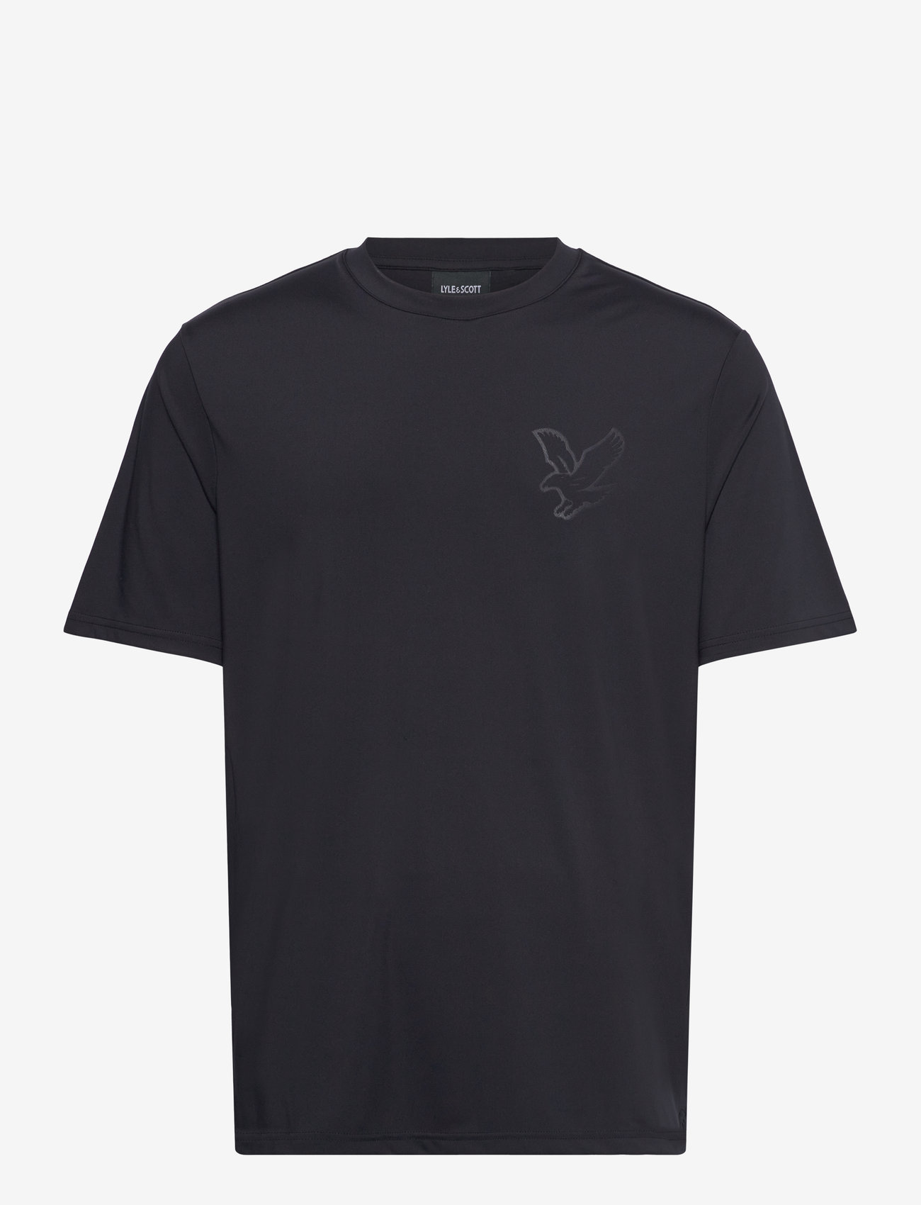 Lyle & Scott - Panelled Neoprene T-shirt - lühikeste varrukatega t-särgid - z865 jet black - 1