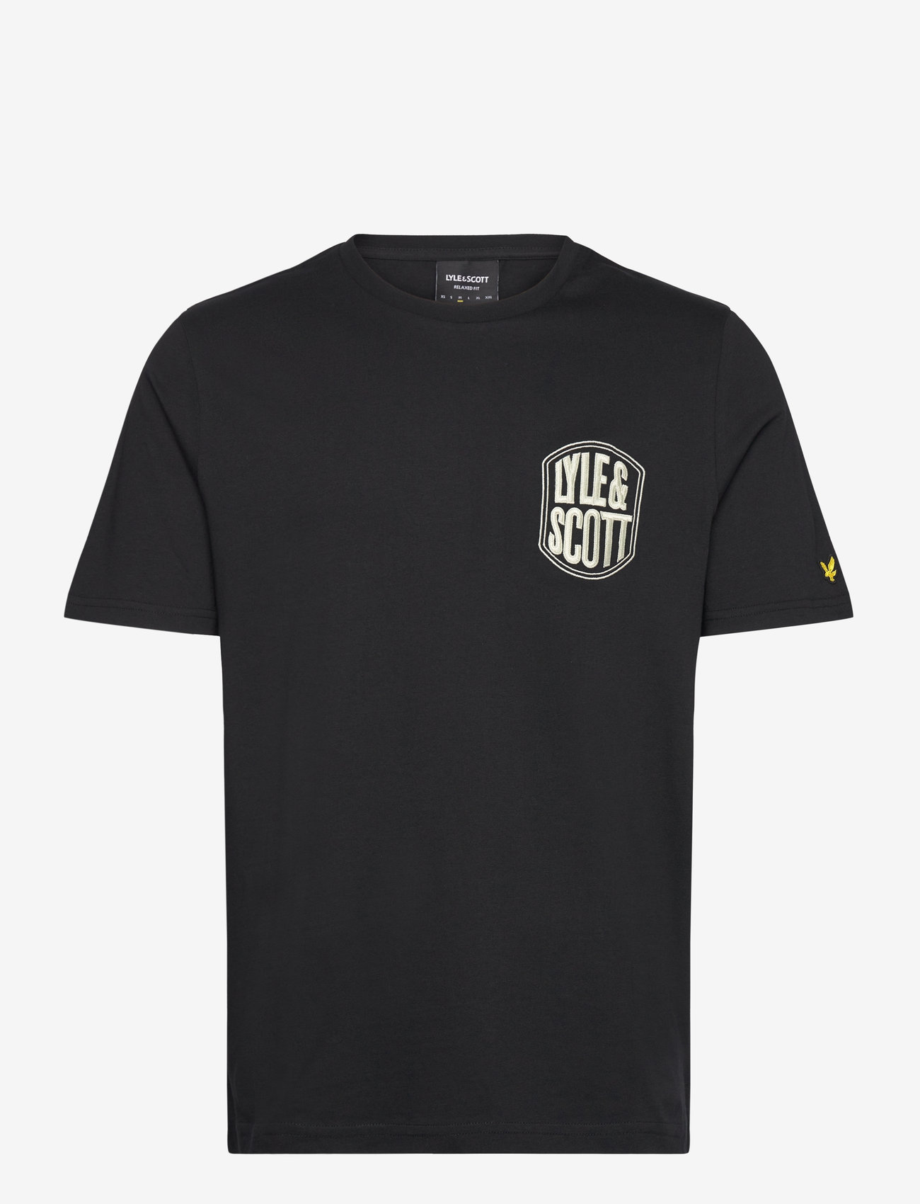 Lyle & Scott - Embroidered Badge Graphic T-shirt - z865 jet black - 1