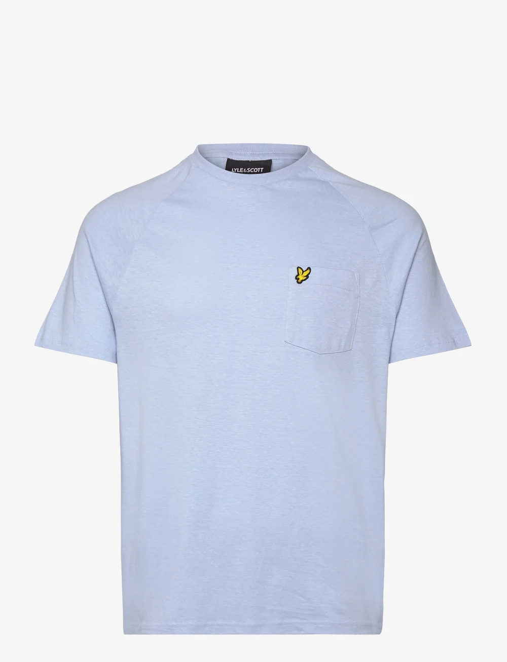 Lyle & Scott - Linen Blend Raglan T-Shirt - kurzärmelig - w487 light blue - 1