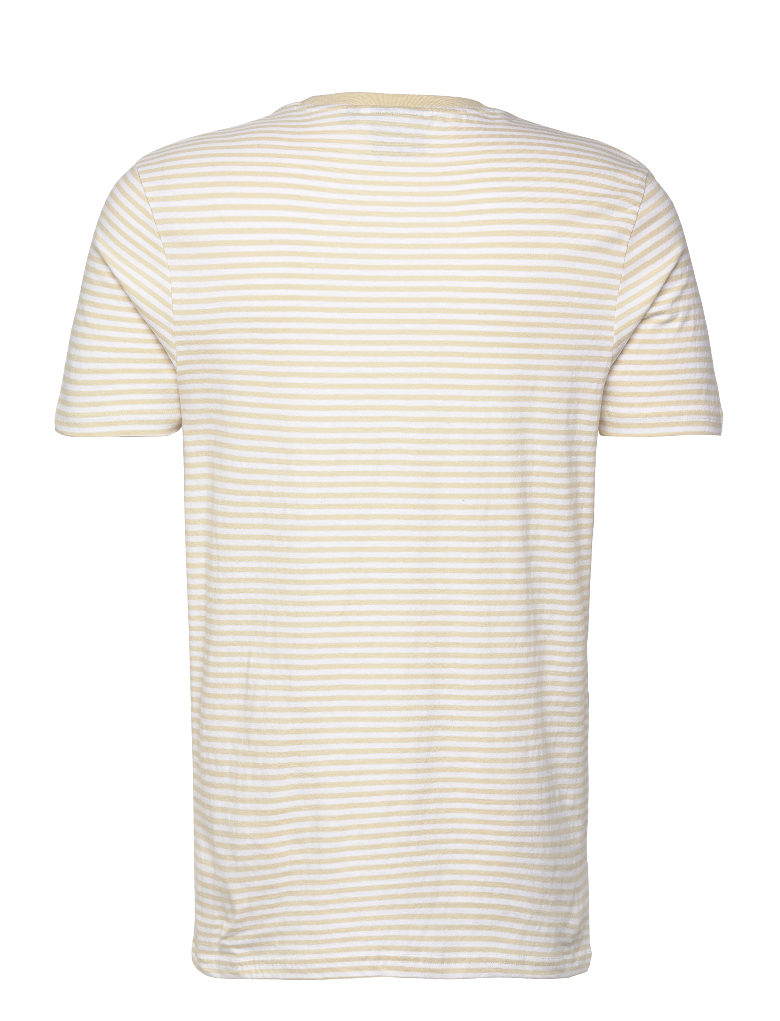 Lyle & Scott - Linen Blend Breton Stripe T-Shirt - lühikeste varrukatega t-särgid - x675 luna/ white - 2