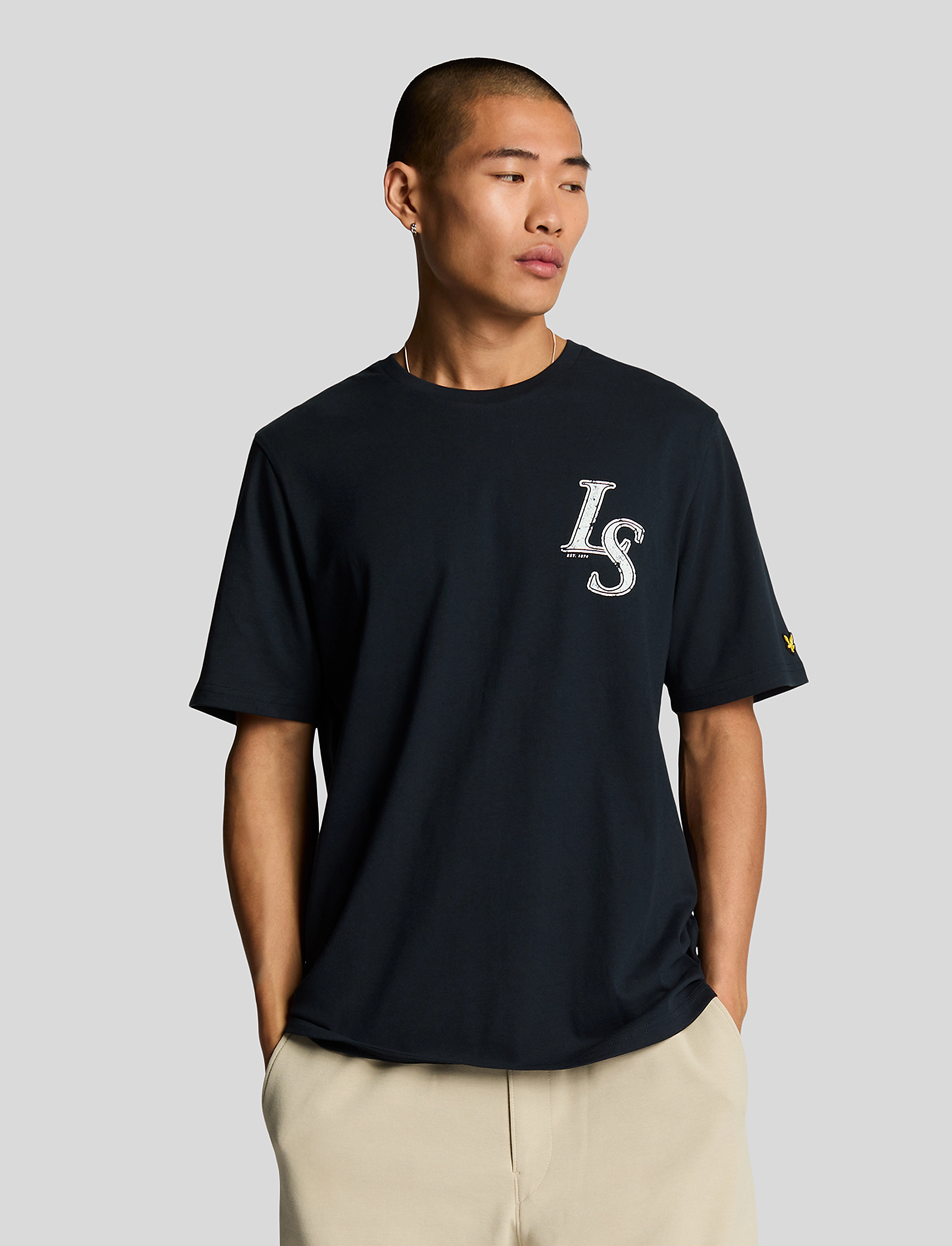 Lyle & Scott Emblem T-Shirt - Urlaubsfavoriten - Z271 DARK NAVY / navy