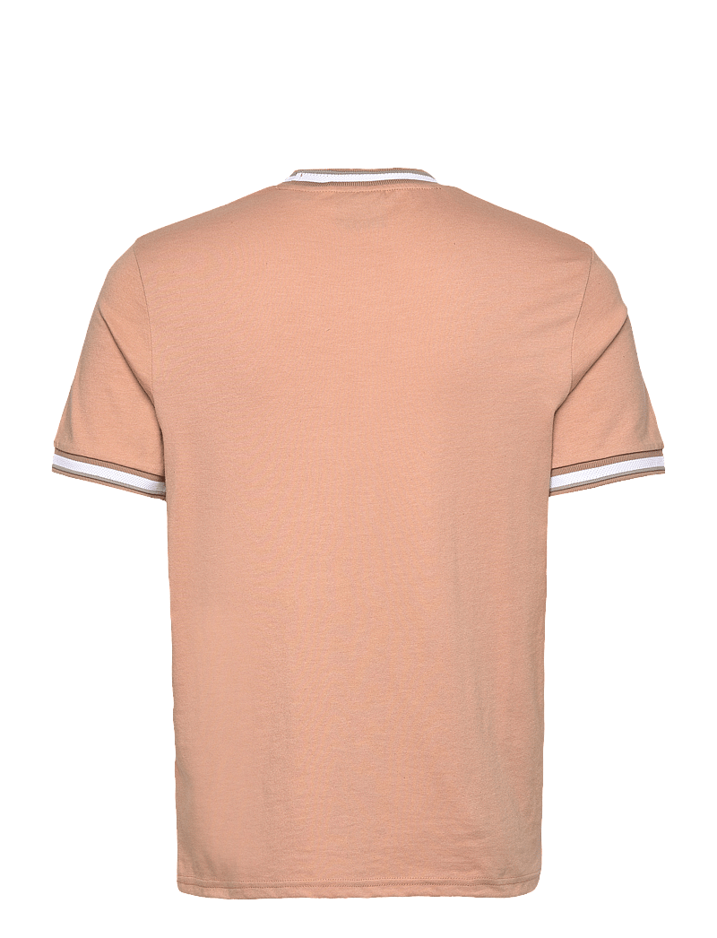 Lyle & Scott - Multi Tipped T-Shirt - lühikeste varrukatega t-särgid - x822 deep tan/ white/ oyster - 2