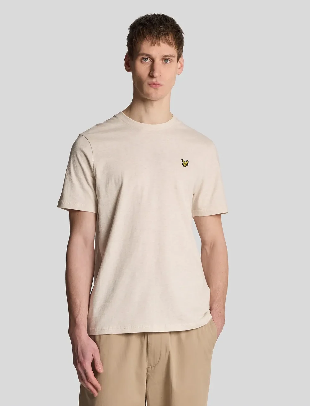 Lyle & Scott - Heather T-Shirt - short-sleeved t-shirts - x834 natural marl - 0