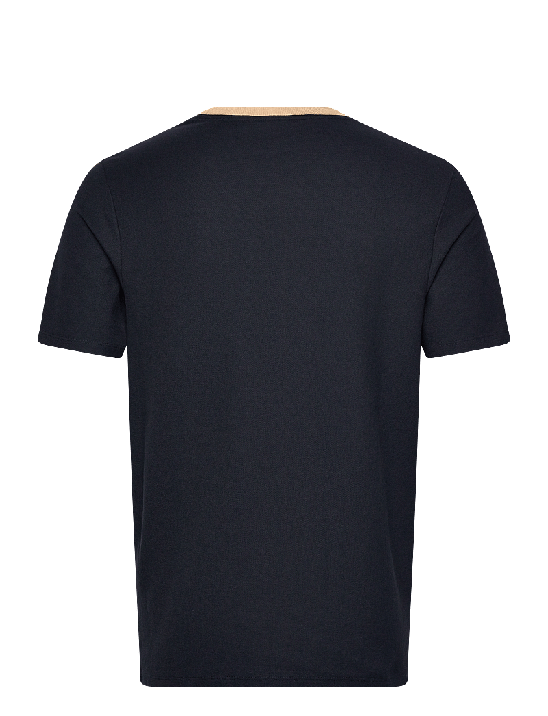 Lyle & Scott - Contrast Collar T-shirt - kurzärmelig - z271 dark navy - 2