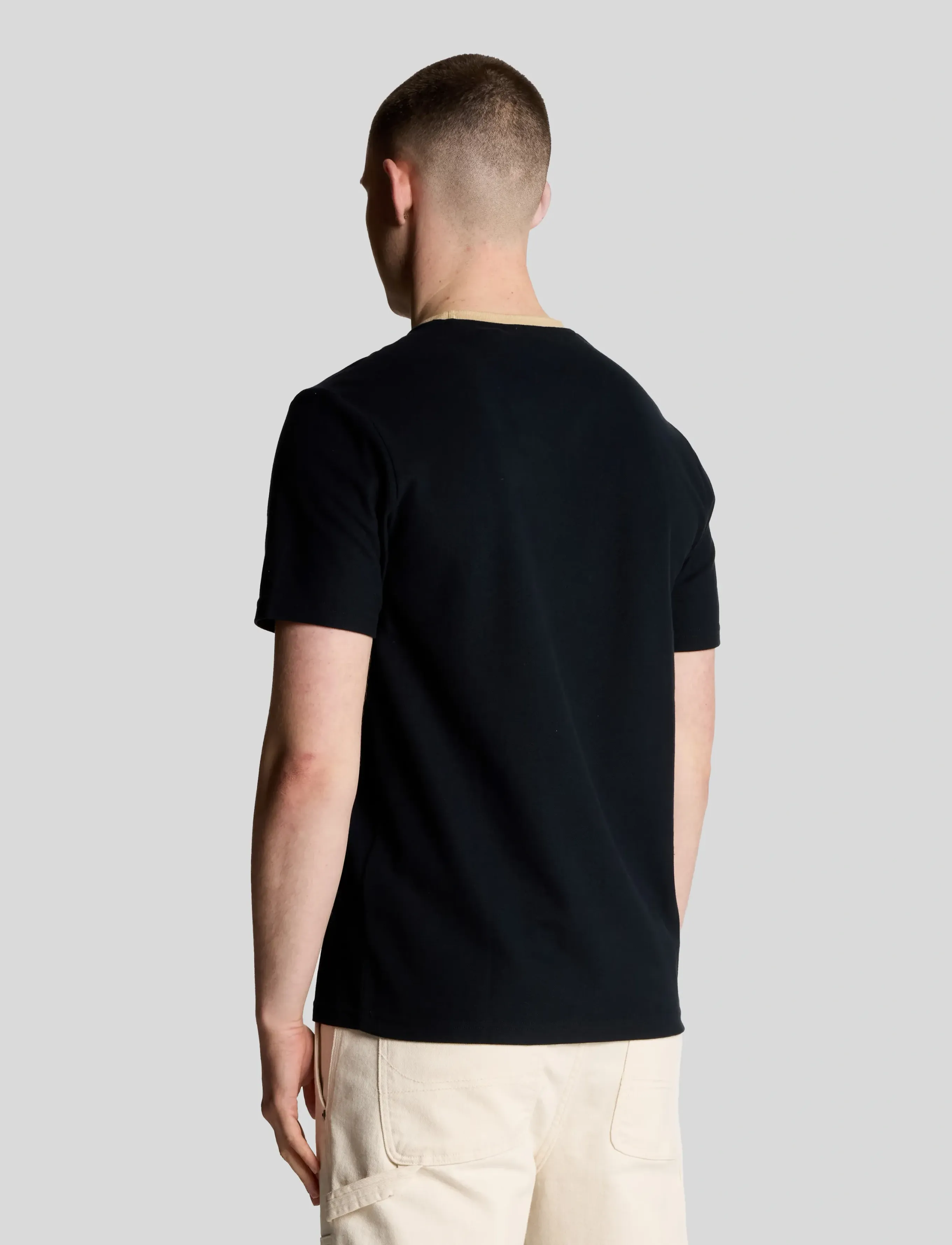 Lyle & Scott - Contrast Collar T-shirt - z271 dark navy - 3