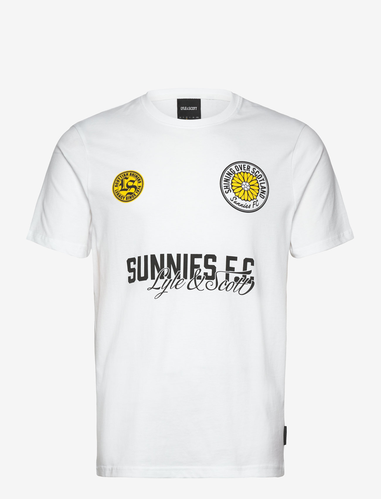 Lyle & Scott - Sunnies FC Graphic T-shirt - kurzärmelig - 626 white - 1