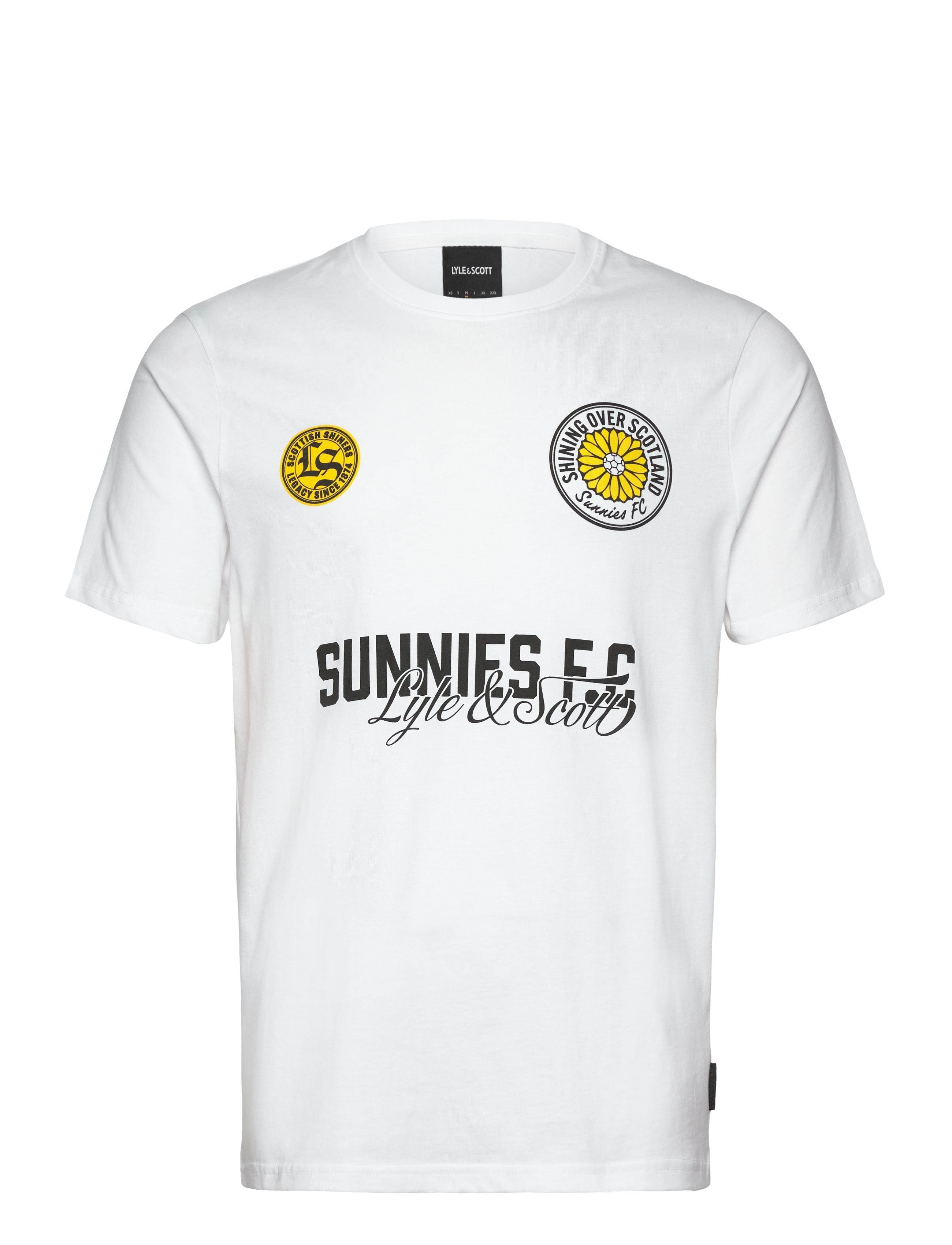 Lyle & Scott Sunnies FC Graphic T-shirt - T-shirts - 626 WHITE / white