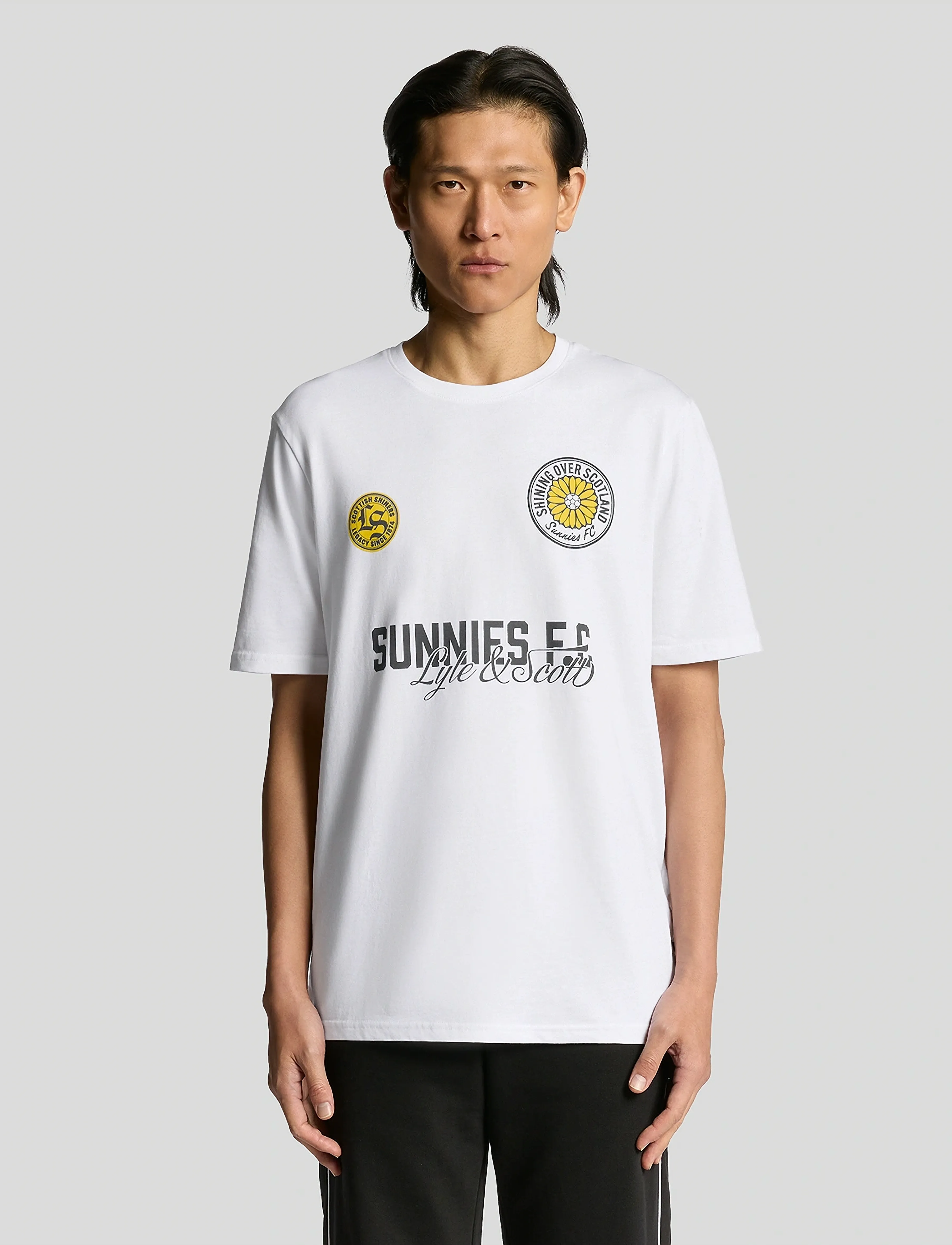 Lyle & Scott Sunnies FC Graphic T-shirt - Deals - 626 WHITE / white
