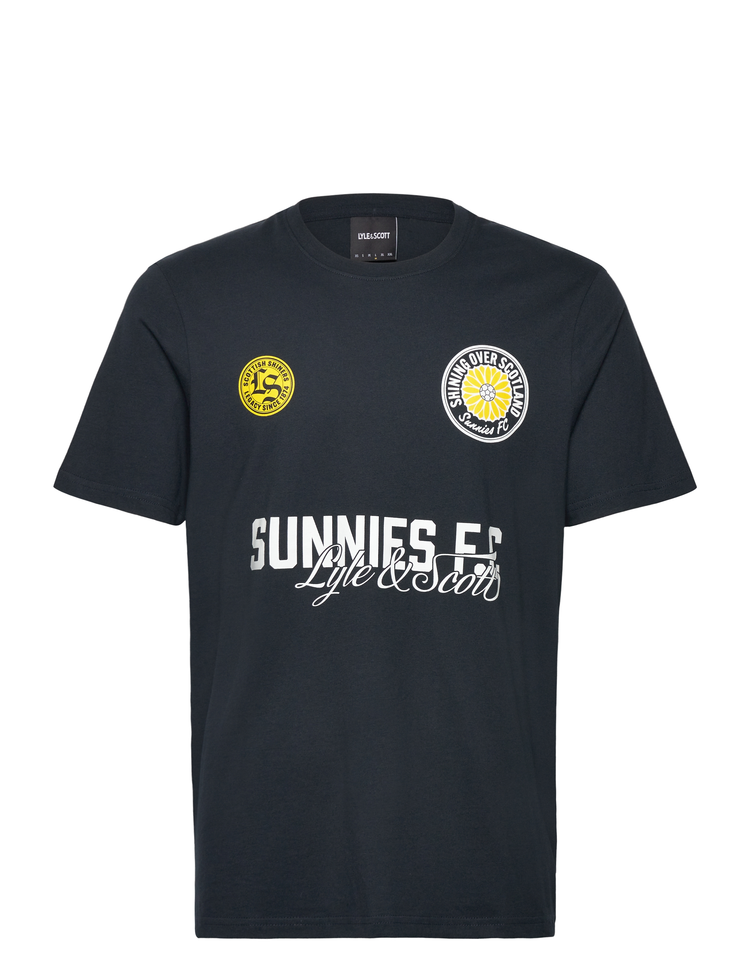 Lyle & Scott Sunnies FC Graphic T-shirt - T-shirts - Z271 DARK NAVY / black